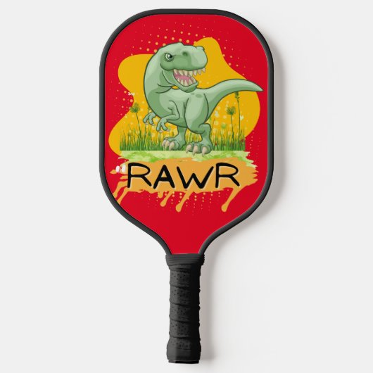 Dinosaurier Pickleball Schläger (Rückseite)