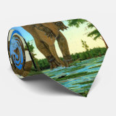 Dinosaurier Pictorial Krawatte Chasmosaurus Gregor (Gerollt)