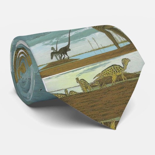 Dinosaurier Pictorial Krawatte Hypacrosaurus Grego (Gerollt)