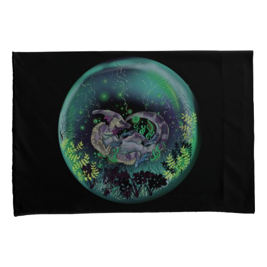 Dinosaurier-Pillowcase-Set Kissenbezug (Vorderseite-Rechts)