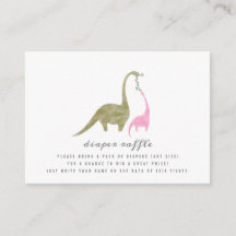 Dinosaurier Pink Babydusche Windelwanne Raffle