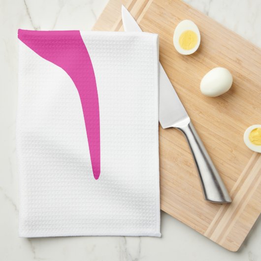 Dinosaurier Pink Geschirrtuch (Viertel Falte)