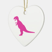 Dinosaurier Pink Keramikornament (Links)