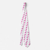 Dinosaurier Pink Krawatte (Rückseite)
