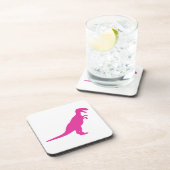 Dinosaurier Pink Untersetzer (Rechte Seite)