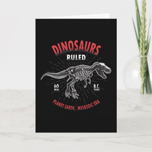 Dinosaurier Planet Erde Mesozoikerzeit | Dinosauri Karte (Vorderseite)