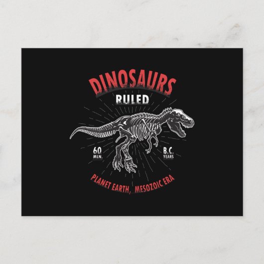 Dinosaurier Planet Erde Mesozoikerzeit | Dinosauri Postkarte (Vorderseite)