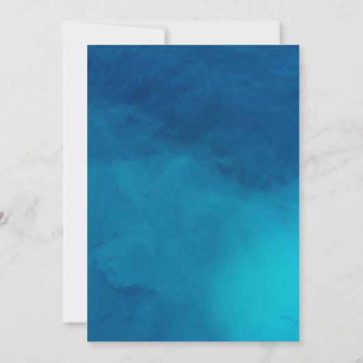 Dinosaurier-Pool Party Mädchen Geburtstag Dankeskarte (Rückseite)