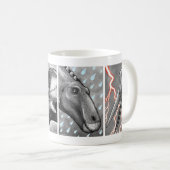 Dinosaurier-Porträt-Tasse Kaffeetasse (VorderseiteRechts)