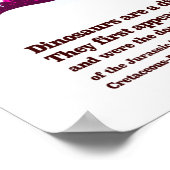 Dinosaurier Poster (Ecke)