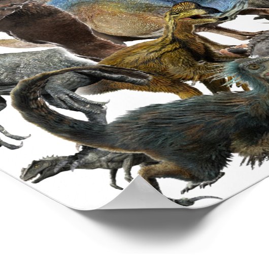 Dinosaurier Poster (Ecke)