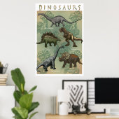 Dinosaurier Poster (Heimbüro)
