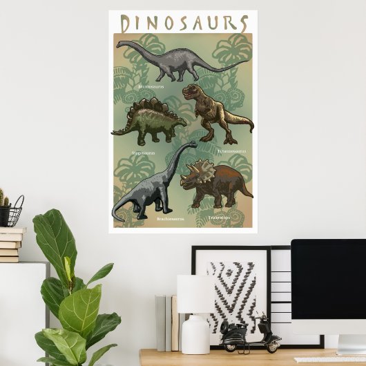 Dinosaurier Poster (Heimbüro)