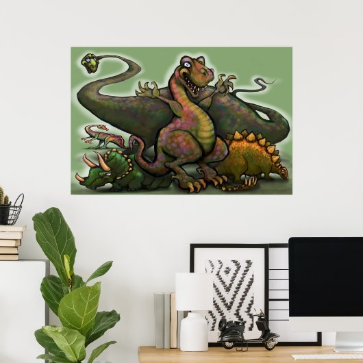 Dinosaurier Poster (Heimbüro)
