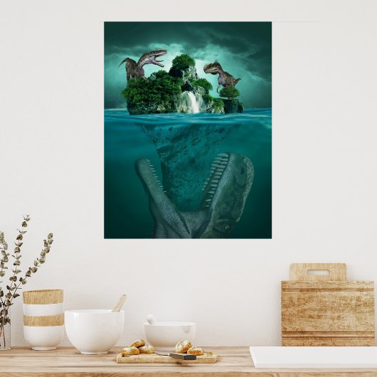 Dinosaurier Poster (Küche)