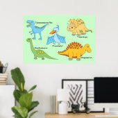 Dinosaurier Poster (Heimbüro)