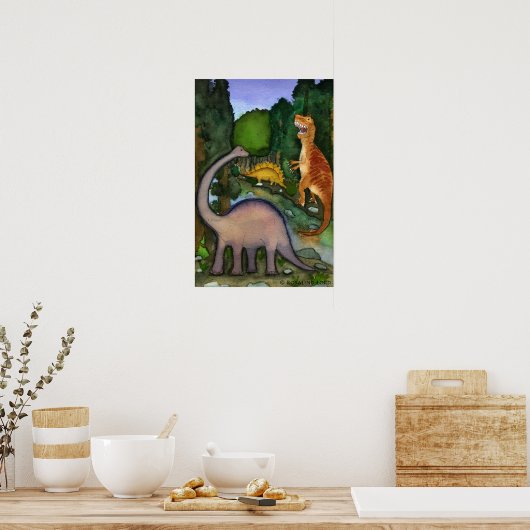 Dinosaurier Poster (Küche)