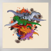 Dinosaurier Poster (Vorne)