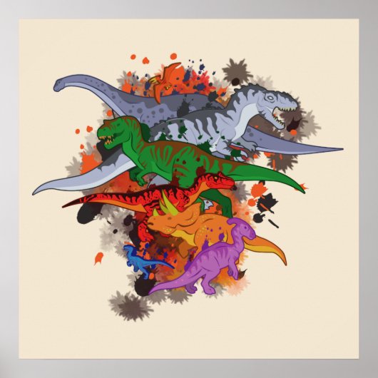 Dinosaurier Poster (Vorne)