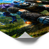 DINOSAURIER-POSTER POSTER (Ecke)