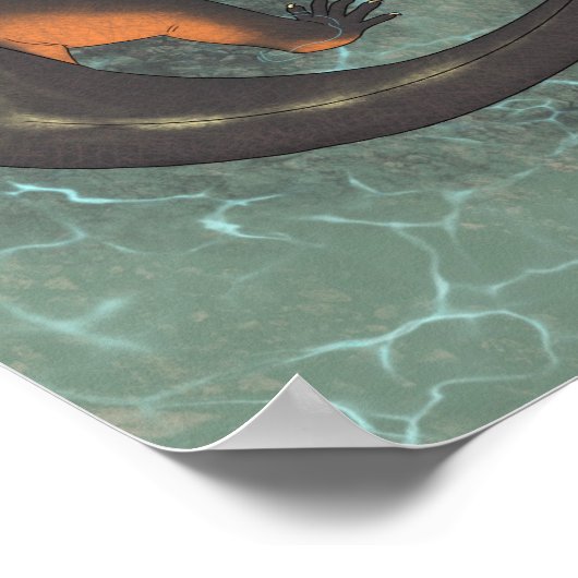 Dinosaurier-Poster - Secodontosaurus Poster (Ecke)