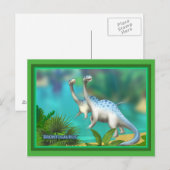 Dinosaurier Postkarte (Vorne/Hinten)