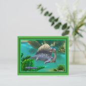 Dinosaurier Postkarte (Stehend Vorderseite)