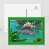 Dinosaurier Postkarte (Vorne/Hinten)