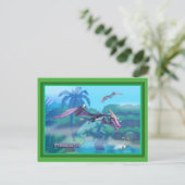 Dinosaurier Postkarte (Stehend Vorderseite)