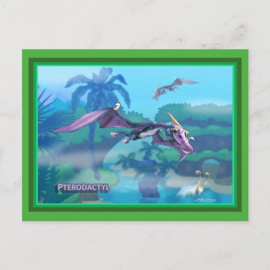 Dinosaurier Postkarte (Vorderseite)