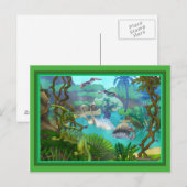 Dinosaurier Postkarte (Vorne/Hinten)