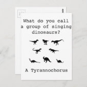 Dinosaurier Postkarte (Vorne/Hinten)