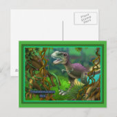 Dinosaurier Postkarte (Vorne/Hinten)