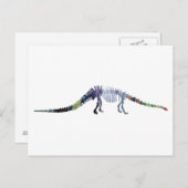 Dinosaurier Postkarte (Vorne/Hinten)