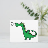Dinosaurier Postkarte (Stehend Vorderseite)