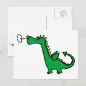 Dinosaurier Postkarte (Vorne/Hinten)