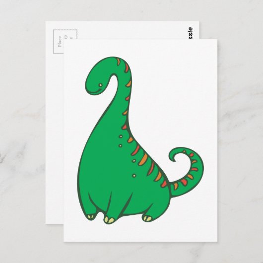 Dinosaurier Postkarte (Vorne/Hinten)