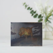 Dinosaurier Postkarte (Stehend Vorderseite)