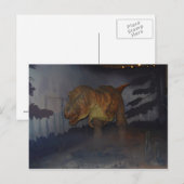 Dinosaurier Postkarte (Vorne/Hinten)