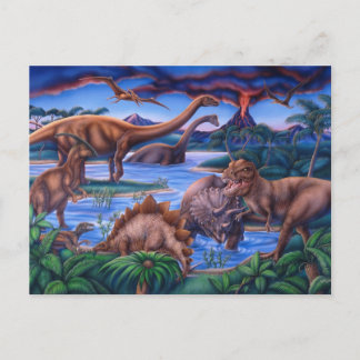 Dinosaurier Postkarte