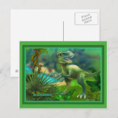 Dinosaurier Postkarte (Vorne/Hinten)