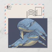 Dinosaurier Postkarte - Kronosaurus (Vorne/Hinten)