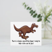 Dinosaurier-Postkarte Postkarte (Stehend Vorderseite)