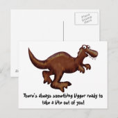 Dinosaurier-Postkarte Postkarte (Vorne/Hinten)
