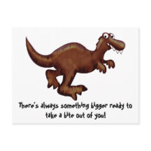 Dinosaurier-Postkarte