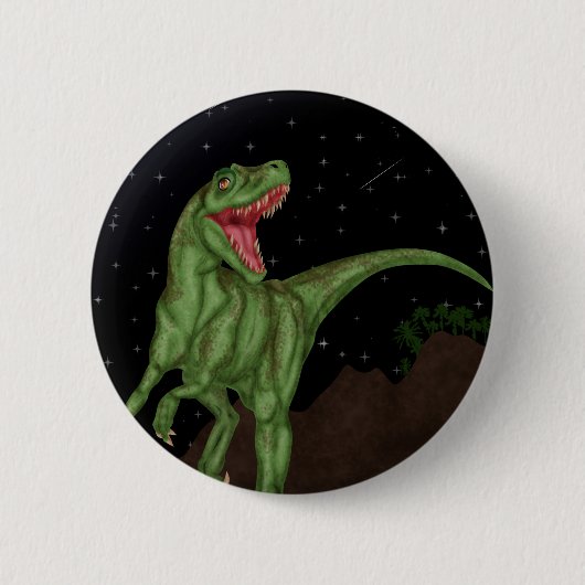 Dinosaurier - prähistorische Nacht Button (Vorderseite)