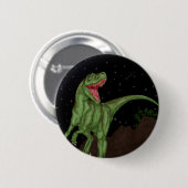 Dinosaurier - prähistorische Nacht Button (Vorne & Hinten)