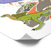Dinosaurier Print Poster (Ecke)