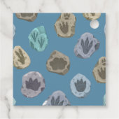 Dinosaurier, Pterodactyl, Footprint Baby Shower Geschenkanhänger (Rückseite)