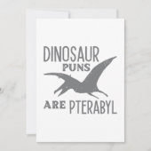 Dinosaurier Puns sind Pterabyl Dankeskarte (Vorderseite)